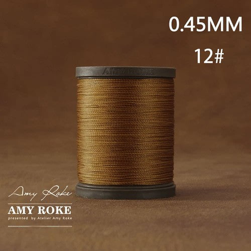 Professional High Quality Amy Roke Waxed Polyester Thread 045mm for Leather Hand Stitching DIY Craft Accessory