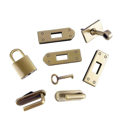 Metal Clasp Lock Suitcase Kelly Bag DIY Hasp Buckle Leather Craft Accessories