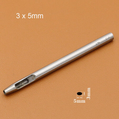 Oval Belt Punch Watch Band Punching Tool Leather Craft Ellipse Cutter