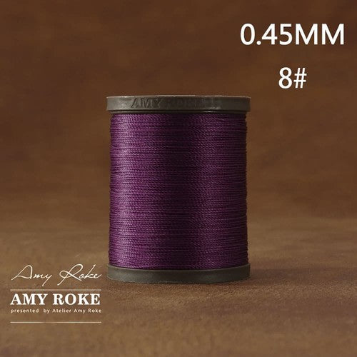 Professional High Quality Amy Roke Waxed Polyester Thread 045mm for Leather Hand Stitching DIY Craft Accessory