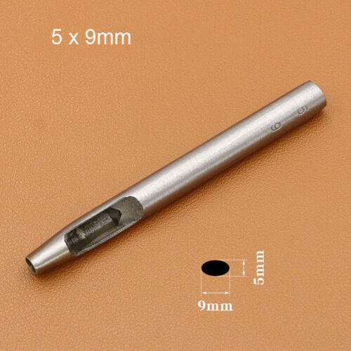 Oval Belt Punch Watch Band Punching Tool Leather Craft Ellipse Cutter