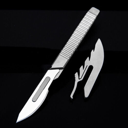 Titanium Pen Knife Paper Pocket Cutter Blade Replaceable Outdoor EDC Gift