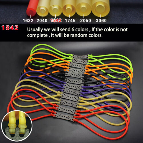 12 Pcs Elastische Natürliche Latex Gummi Band Rohr Für Jagd Schleuder Katapulte