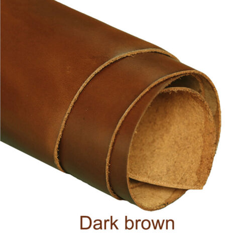 Pull up oil tanned wax leather full grain cowhide Leathercraft Diy material 1.2mm Thickness