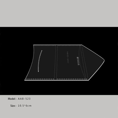 DIY Leather Card Holder Template Acrylic Stencil Kraft Paper Pattern Tool