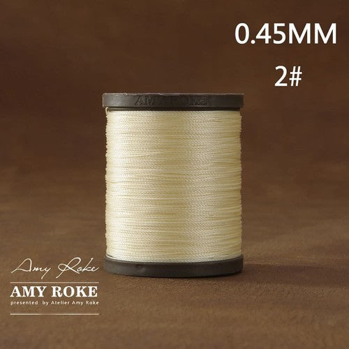 Professional High Quality Amy Roke Waxed Polyester Thread 045mm for Leather Hand Stitching DIY Craft Accessory