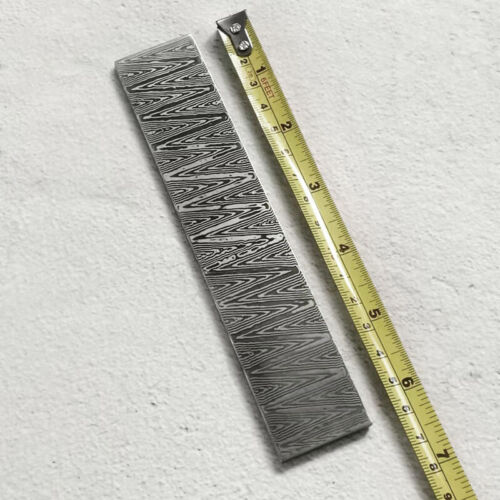 Nuevo diseño de barra de acero de Damasco en blanco para hacer cuchillas de cuchillo, material de bricolaje