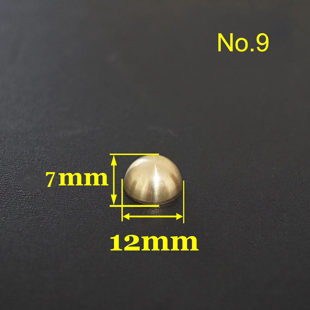 20X Leather Craft Solid Brass Screw Luggage Punk Nail Stud Rivet Accessories Leather Craft DIY Supply