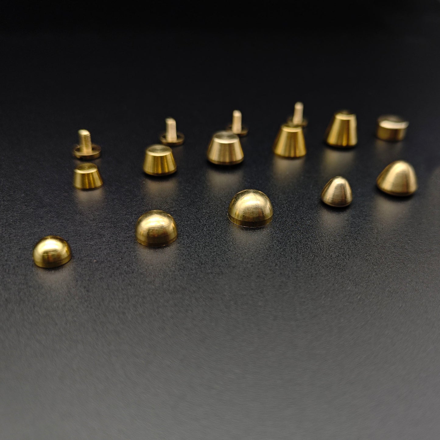 20X Leather Craft Solid Brass Screw Luggage Punk Nail Stud Rivet Accessories Leather Craft DIY Supply