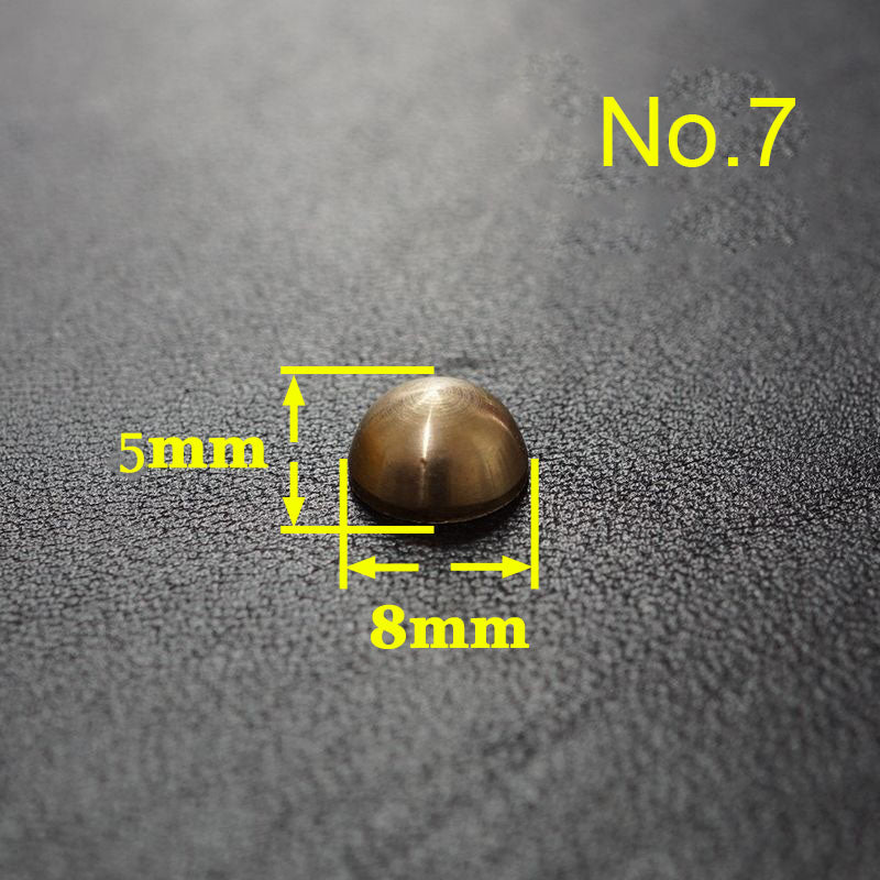 20X Leather Craft Solid Brass Screw Luggage Punk Nail Stud Rivet Accessories Leather Craft DIY Supply