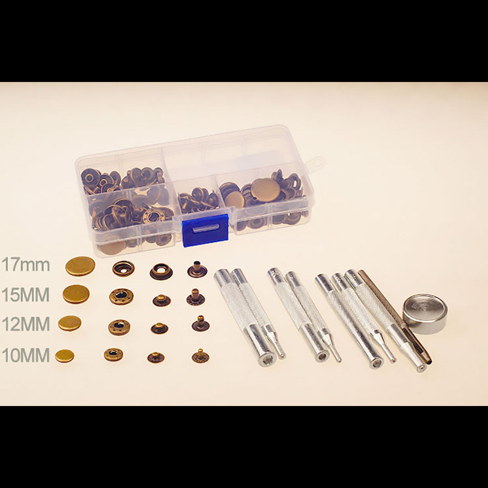 Leather Craft Tools Kit Die Puncher Buttom with Snap Fastener Rivet Setter Base