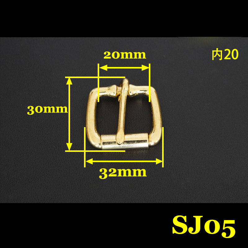 2X Solid Brass Roller Pin Buckle Slider Bar Strap Luggage Accessor Leather craft