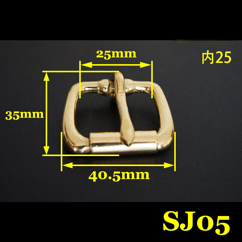 2X Solid Brass Roller Pin Buckle Slider Bar Strap Luggage Accessor Leather craft