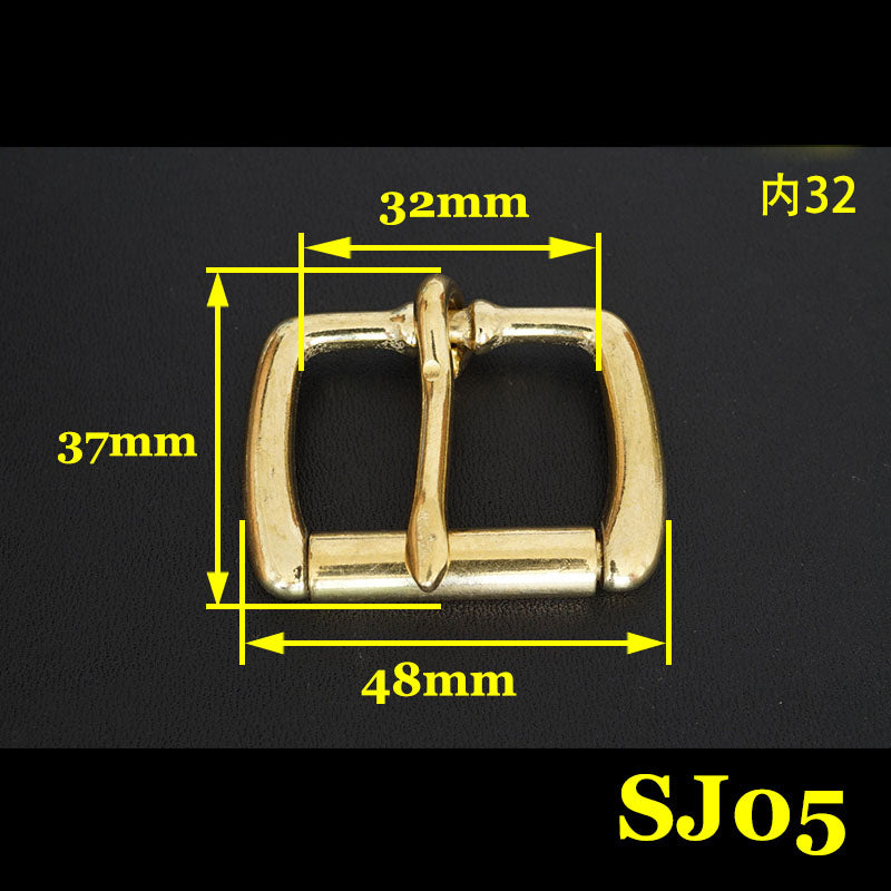 2X Solid Brass Roller Pin Buckle Slider Bar Strap Luggage Accessor Leather craft