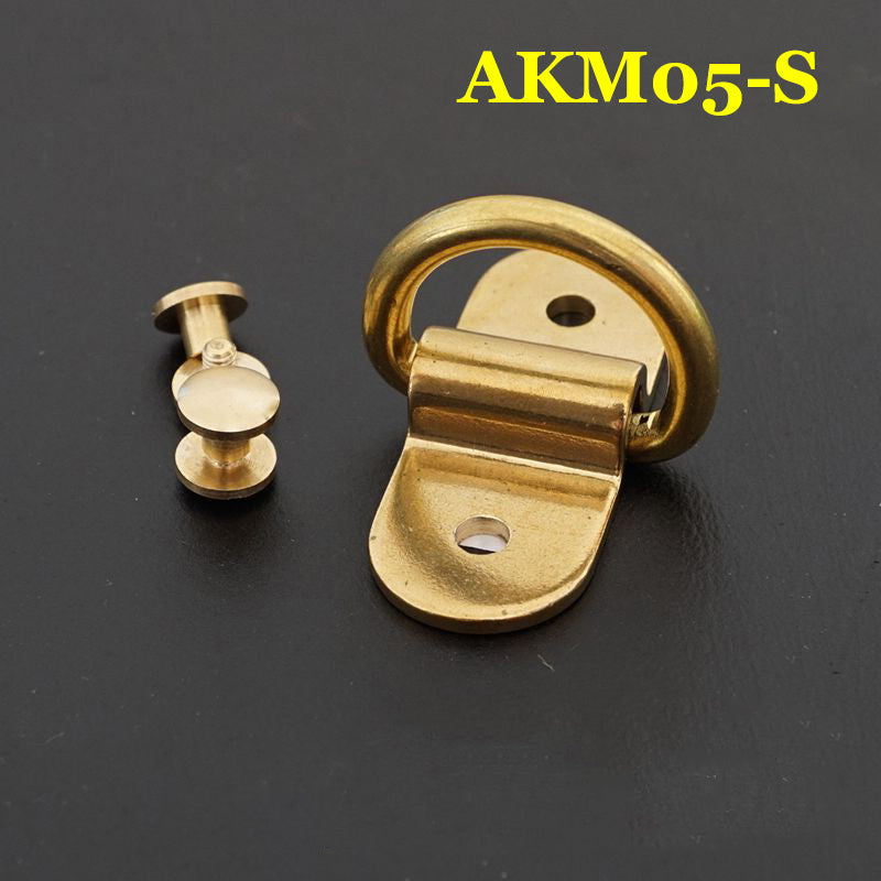 2X Solid Brass arch bridge hasp Buckle Luggage Bag Accessories Leathercraft DIY