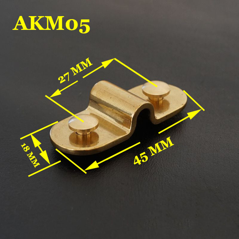 2X Solid Brass arch bridge hasp Buckle Luggage Bag Accessories Leathercraft DIY