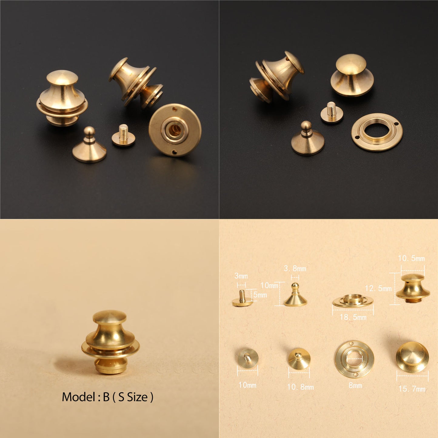 Solid Brass lock catch Cambridge bag copper hasp Buckle Leathercraft Accessories