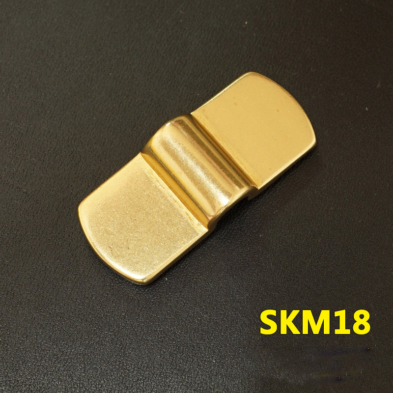 Pasador de puente de arco de latón macizo Hebilla Accesorios para bolsos de equipaje Artesanía en cuero DIY SKM