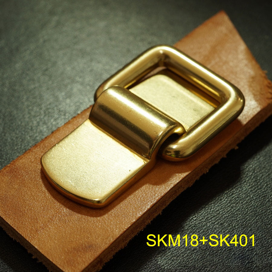 Pasador de puente de arco de latón macizo Hebilla Accesorios para bolsos de equipaje Artesanía en cuero DIY SKM