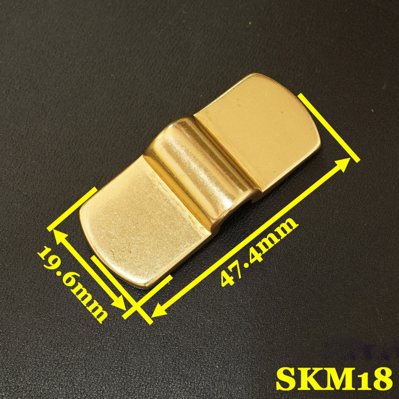 Pasador de puente de arco de latón macizo Hebilla Accesorios para bolsos de equipaje Artesanía en cuero DIY SKM