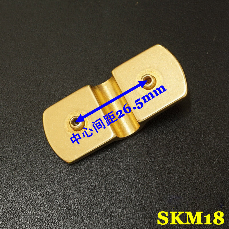 Pasador de puente de arco de latón macizo Hebilla Accesorios para bolsos de equipaje Artesanía en cuero DIY SKM