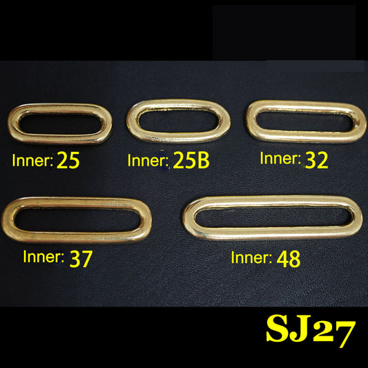 10X Brass shoulder girdle/strap loops accessorie Leathercraft luggage parts SJ27