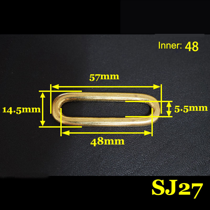 10X Brass shoulder girdle/strap loops accessorie Leathercraft luggage parts SJ27