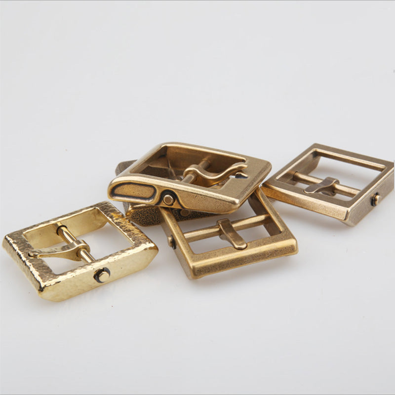Fashion/Retro removeable style Solid Brass Pin Belt Buckle Leather craft DIY