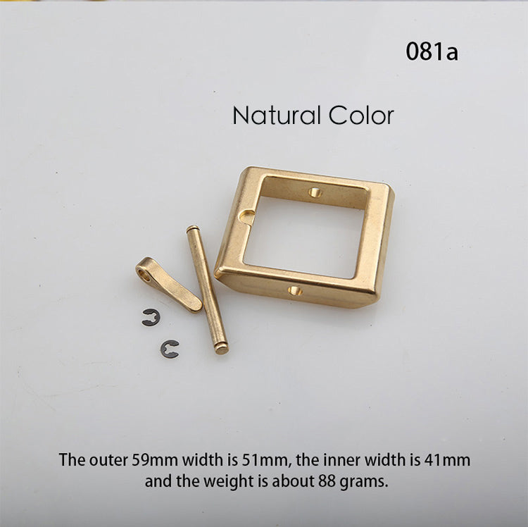 Fashion/Retro removeable style Solid Brass Pin Belt Buckle Leather craft DIY
