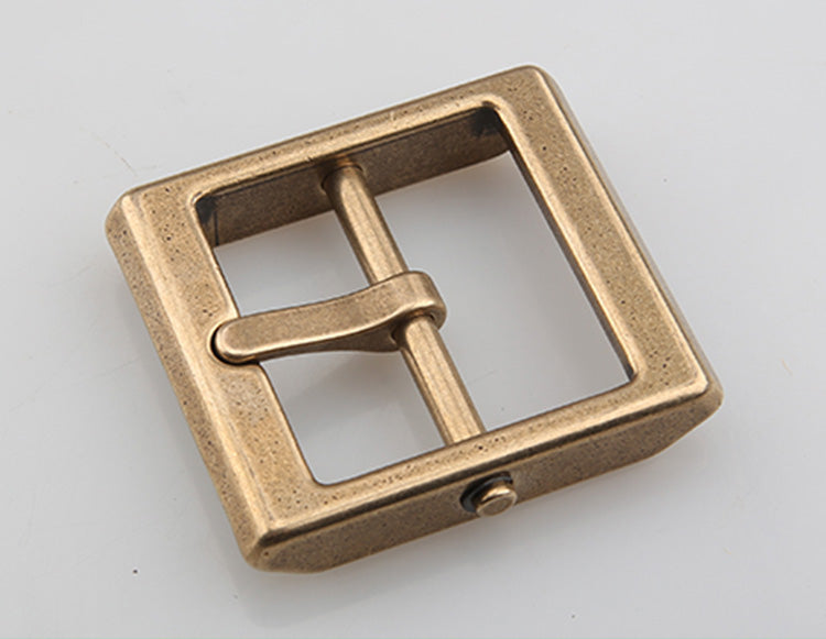 Fashion/Retro removeable style Solid Brass Pin Belt Buckle Leather craft DIY