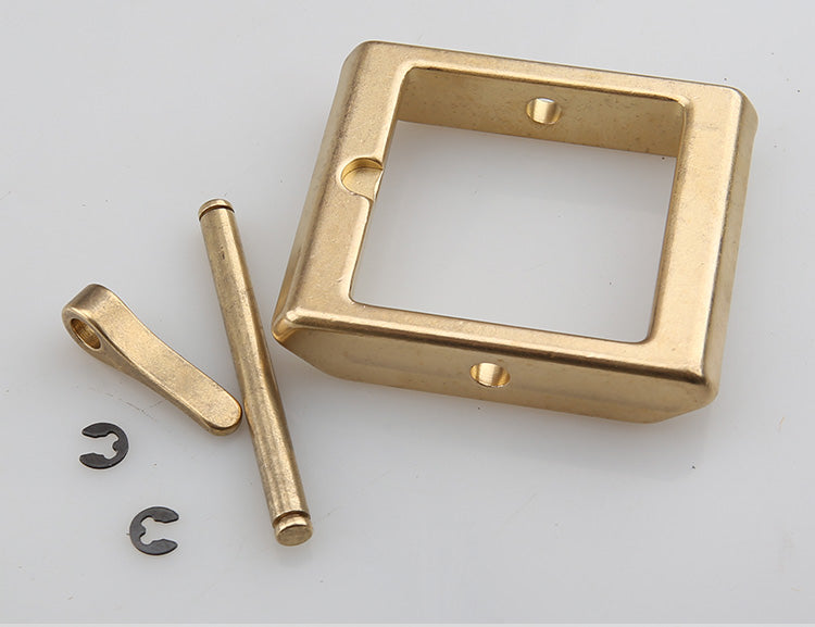Fashion/Retro removeable style Solid Brass Pin Belt Buckle Leather craft DIY