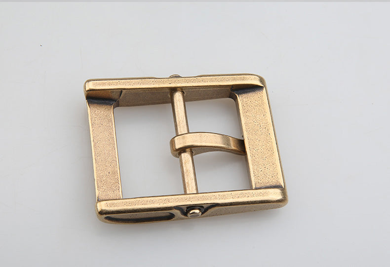 Fashion/Retro removeable style Solid Brass Pin Belt Buckle Leather craft DIY