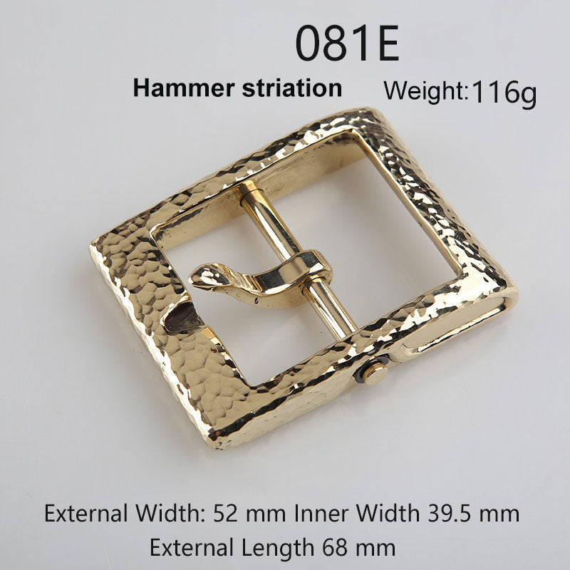 Fashion/Retro removeable style Solid Brass Pin Belt Buckle Leather craft DIY