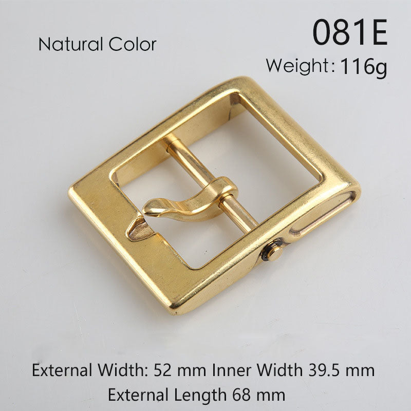 Fashion/Retro removeable style Solid Brass Pin Belt Buckle Leather craft DIY