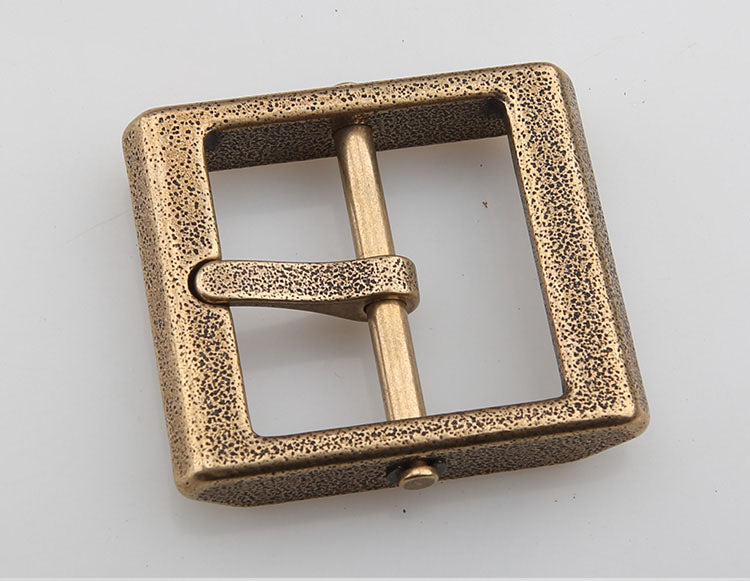 Fashion/Retro removeable style Solid Brass Pin Belt Buckle Leather craft DIY
