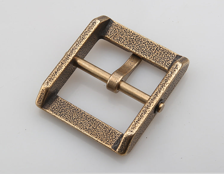 Fashion/Retro removeable style Solid Brass Pin Belt Buckle Leather craft DIY