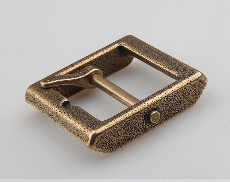Fashion/Retro removeable style Solid Brass Pin Belt Buckle Leather craft DIY