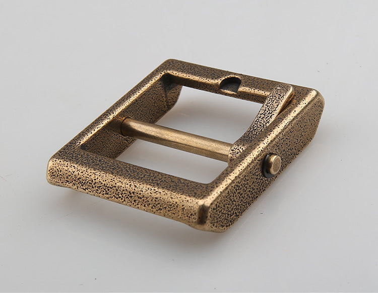 Fashion/Retro removeable style Solid Brass Pin Belt Buckle Leather craft DIY