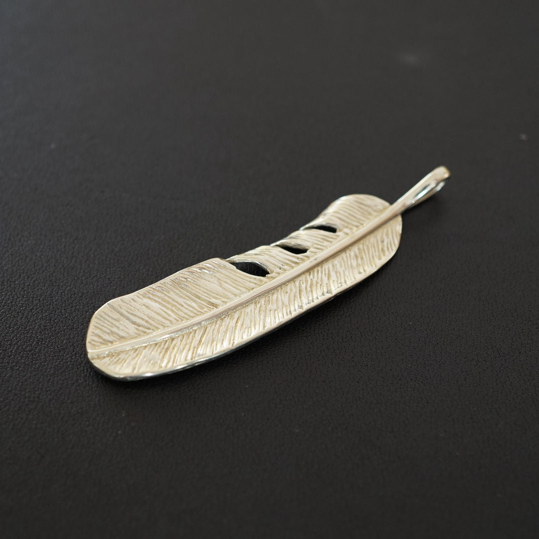 Artistic Brass feather Pendant key chain wallet bag accessories brass DIY RM31