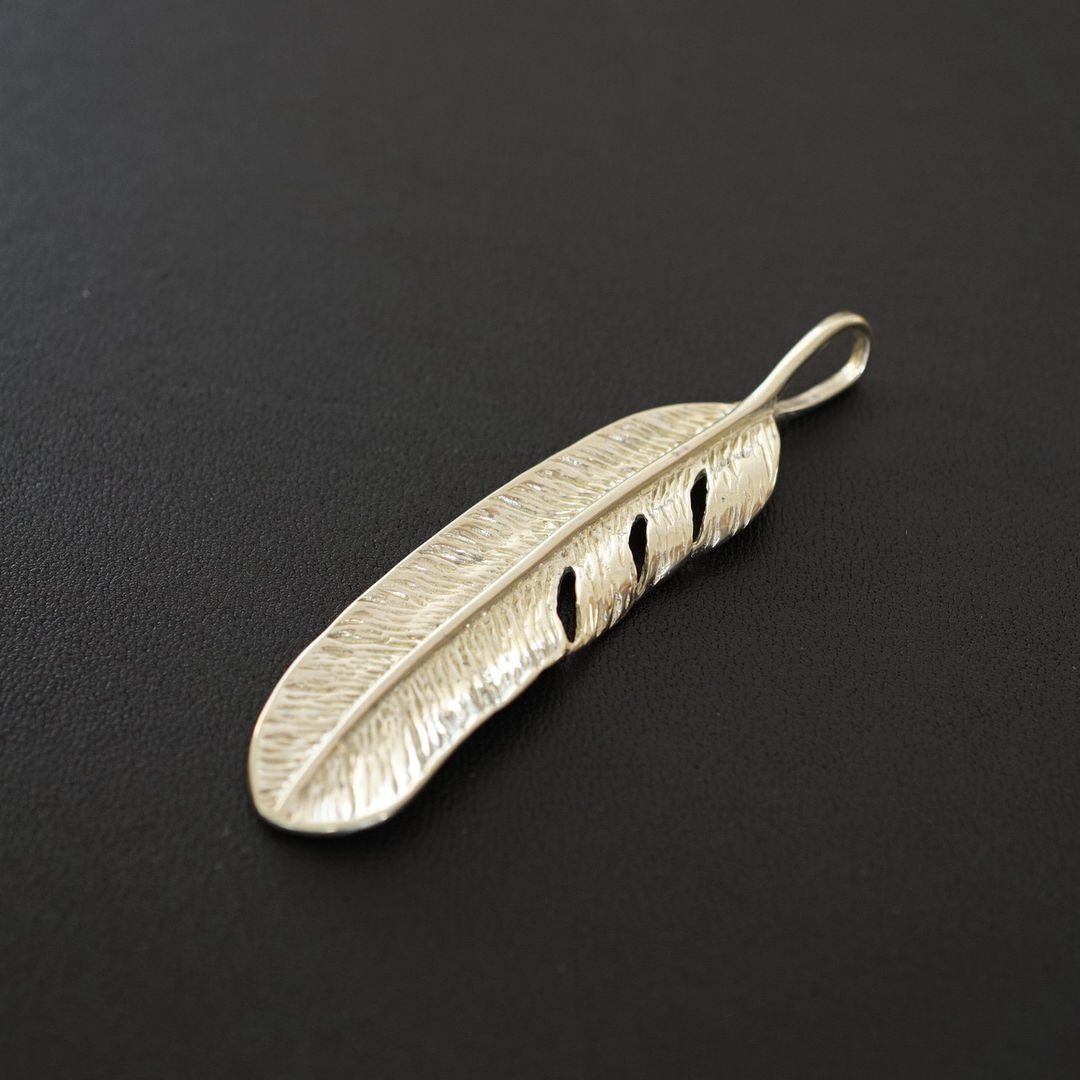 Artistic Brass feather Pendant key chain wallet bag accessories brass DIY RM31