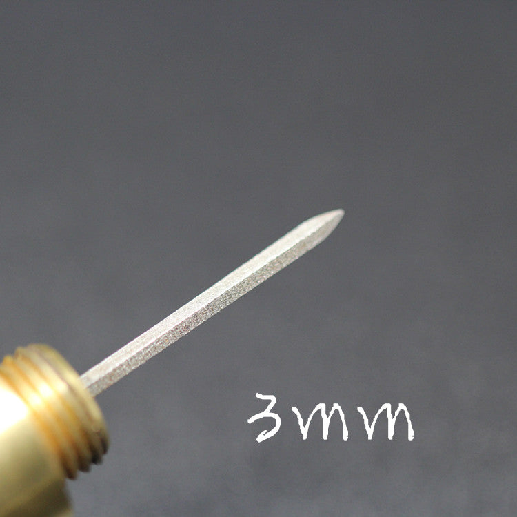 Sandalwood Leather Craft Sewing Kit Diamond Awl DIY Tool 3mm 4mm 5mm 6mm