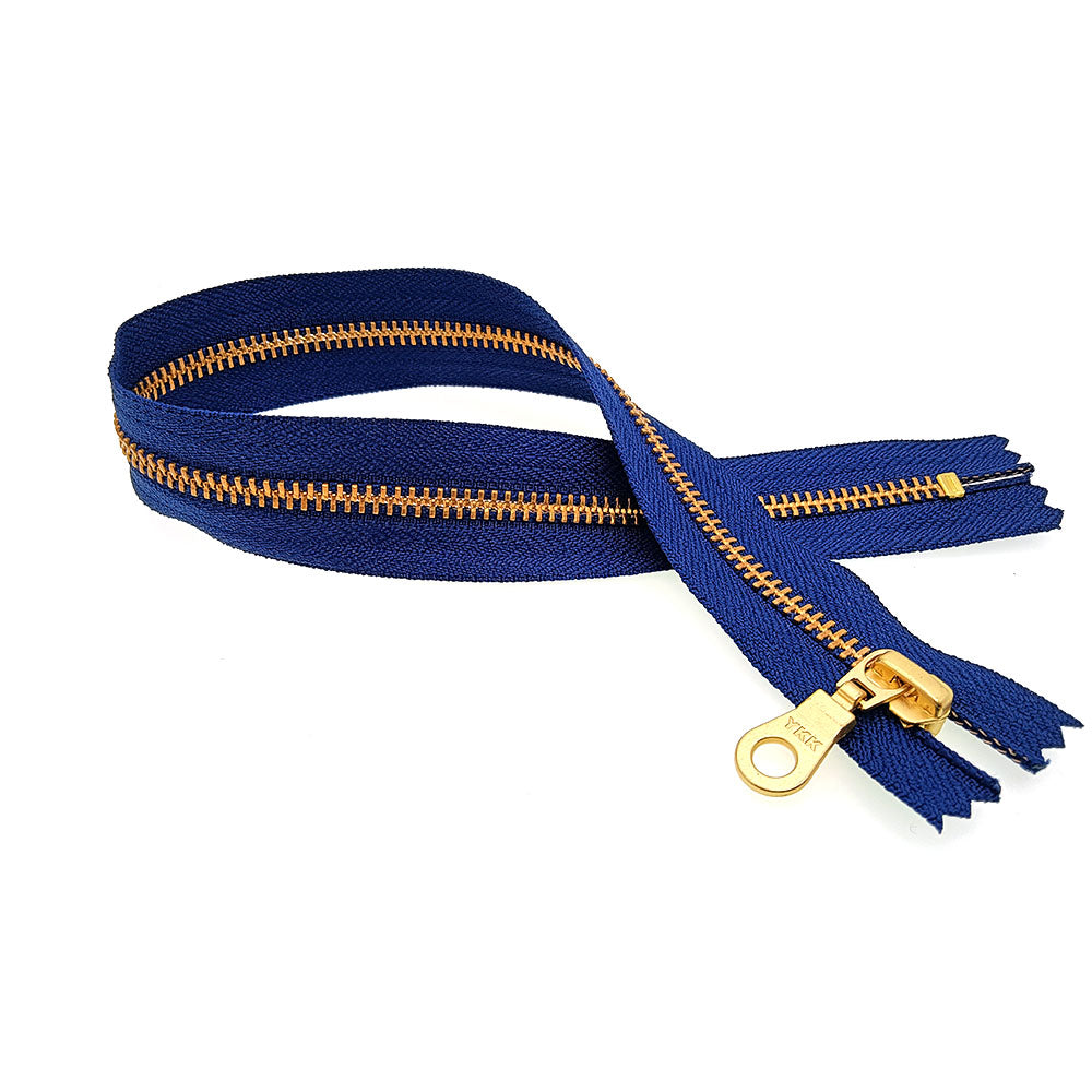 YKK NO 5# Brass Zip Zipper Closed End Metal Heavyweight Jacket Puller 20cm 30cm 40cm 50cm DIY