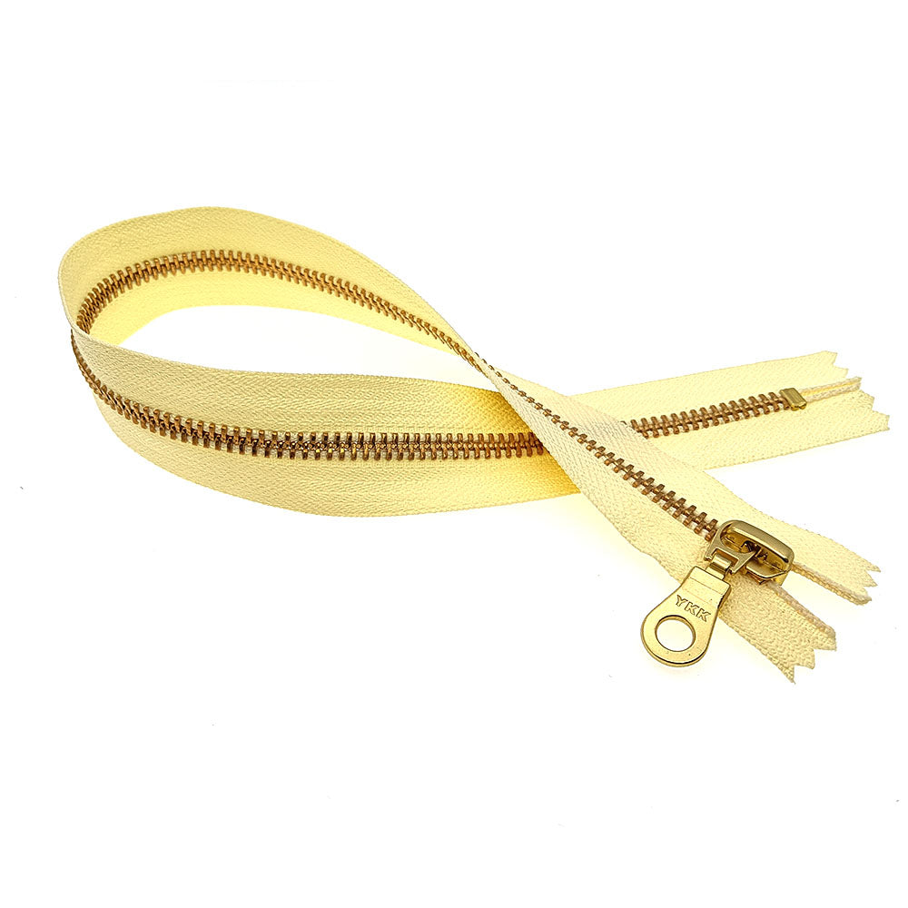 YKK NO 5# Brass Zip Zipper Closed End Metal Heavyweight Jacket Puller 20cm 30cm 40cm 50cm DIY