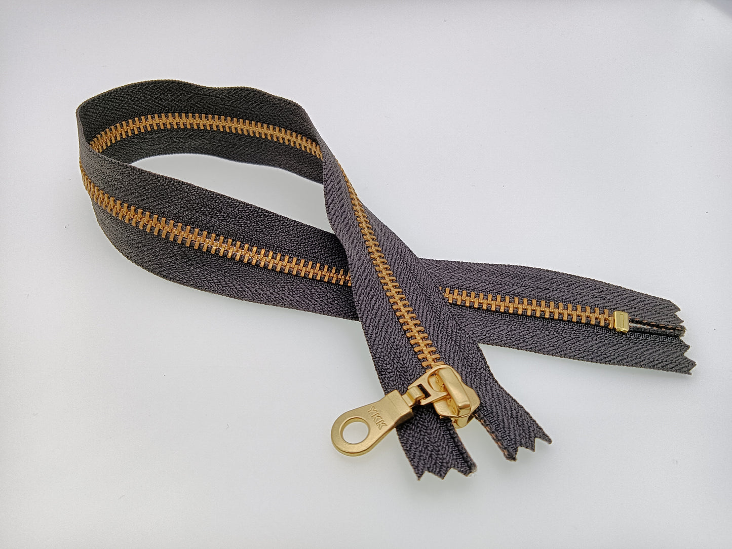 YKK NO 5# Brass Zip Zipper Closed End Metal Heavyweight Jacket Puller 20cm 30cm 40cm 50cm DIY