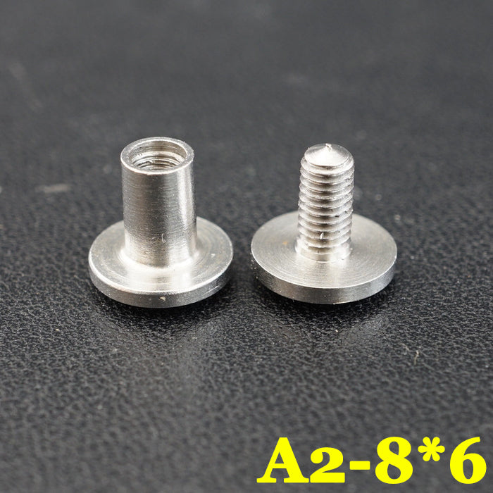 20pcs LeatherCraft Wallet bag Stainless steel Belt Screw Luggage Nail Rivet DIY