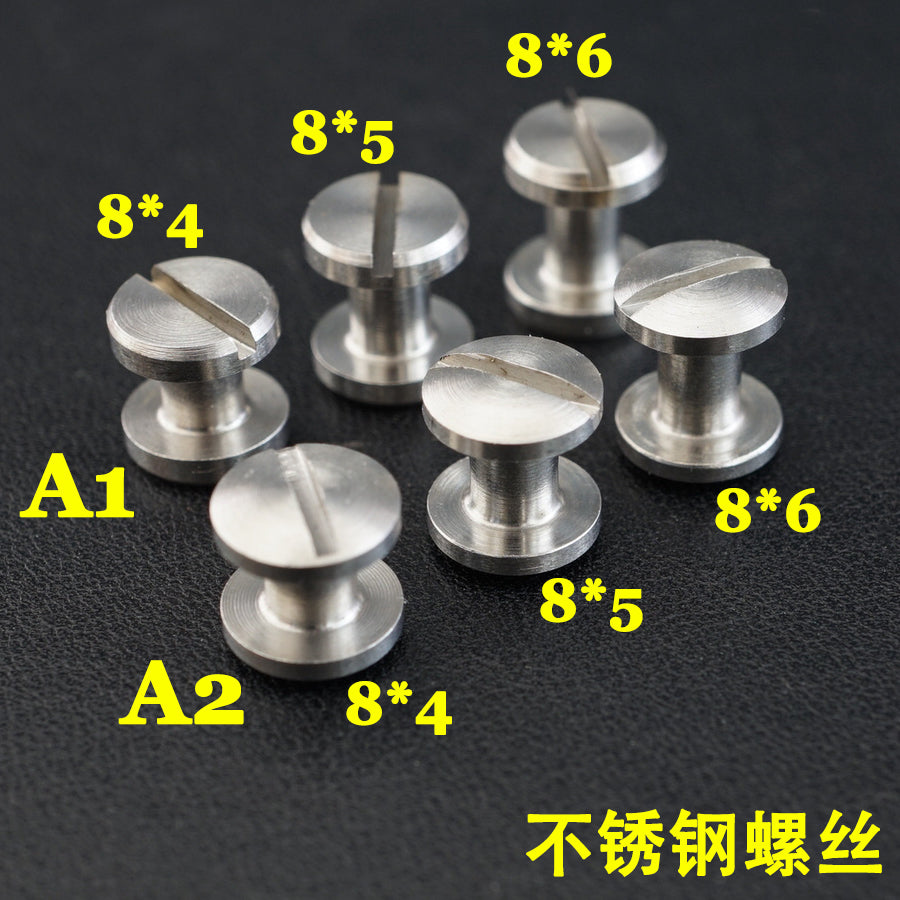 20pcs LeatherCraft Wallet bag Stainless steel Belt Screw Luggage Nail Rivet DIY