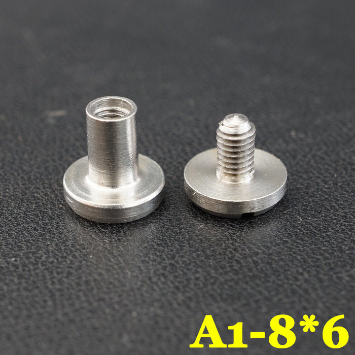 20pcs LeatherCraft Wallet bag Stainless steel Belt Screw Luggage Nail Rivet DIY