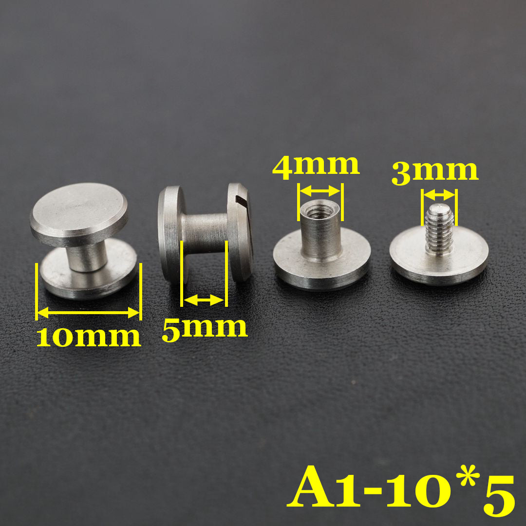 20pcs LeatherCraft Wallet bag Stainless steel Belt Screw Luggage Nail Rivet DIY