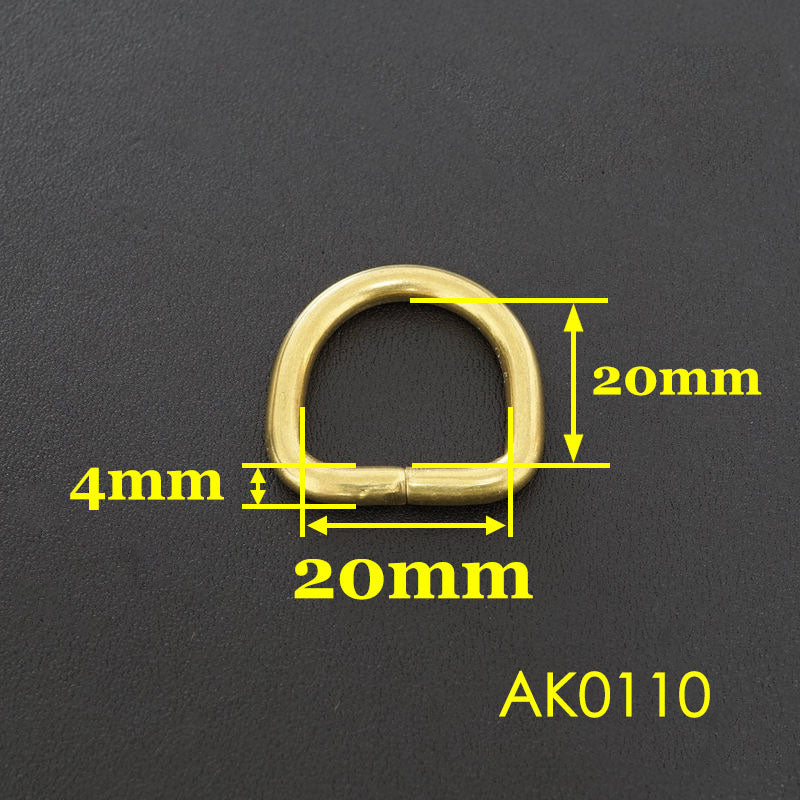 20 X BRASS bifurcated D Ring Chain LeatherCraft Hardware Luggage Accessory DIY