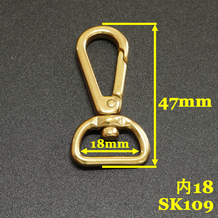 2X Solid brass bag luggage snap hook clip lobster clasps Trigger key swivel part